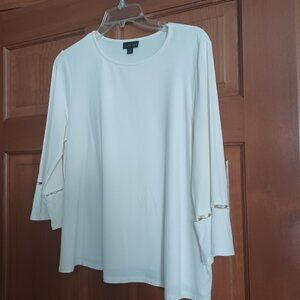 J Jill Wearever Collection Blouse Size Medium Petite